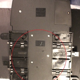 FixItWorkshop, Dec'17, Scalextric Lap Counter C8215, screws on back.